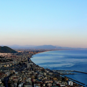 Salerno tramonto panorama